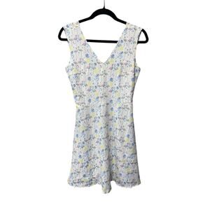 Style London XS Flamingo Print V-Neck Sleeveless Mini Dress Multicolor Womens